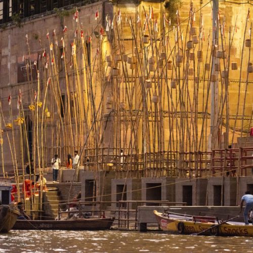 Varanasi: les ghats la nuit 1
