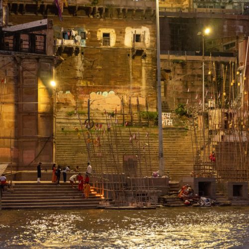 Varanasi: les ghats la nuit 2