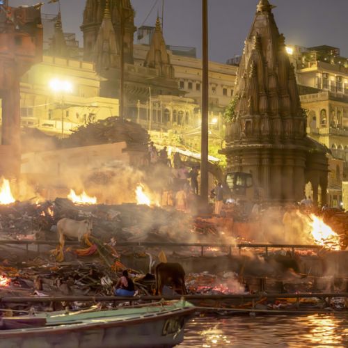 Varanasi : Ghat funéraire