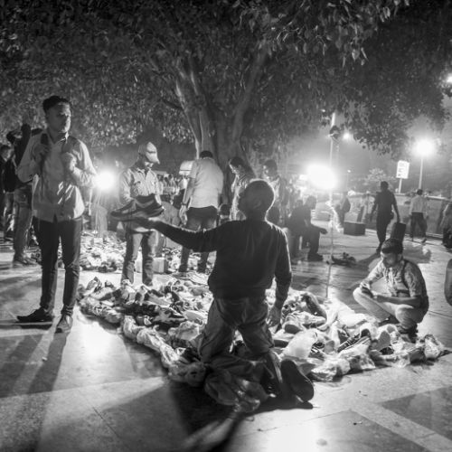 New Delhi: marché de nuit